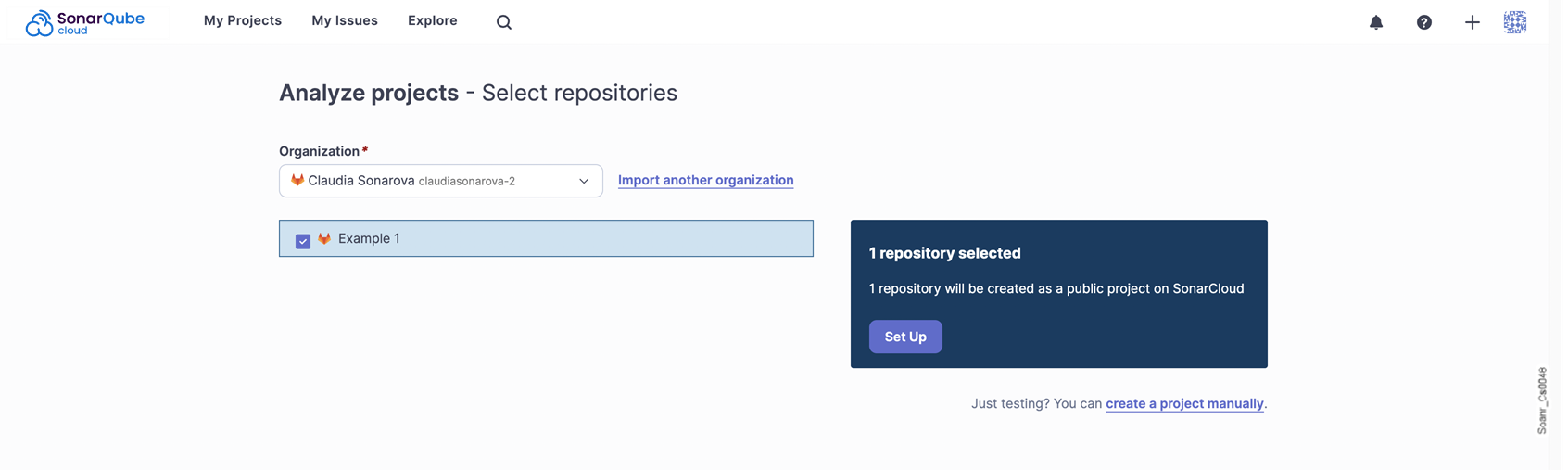 Import repositories from GitLab into SonarQube Cloud.