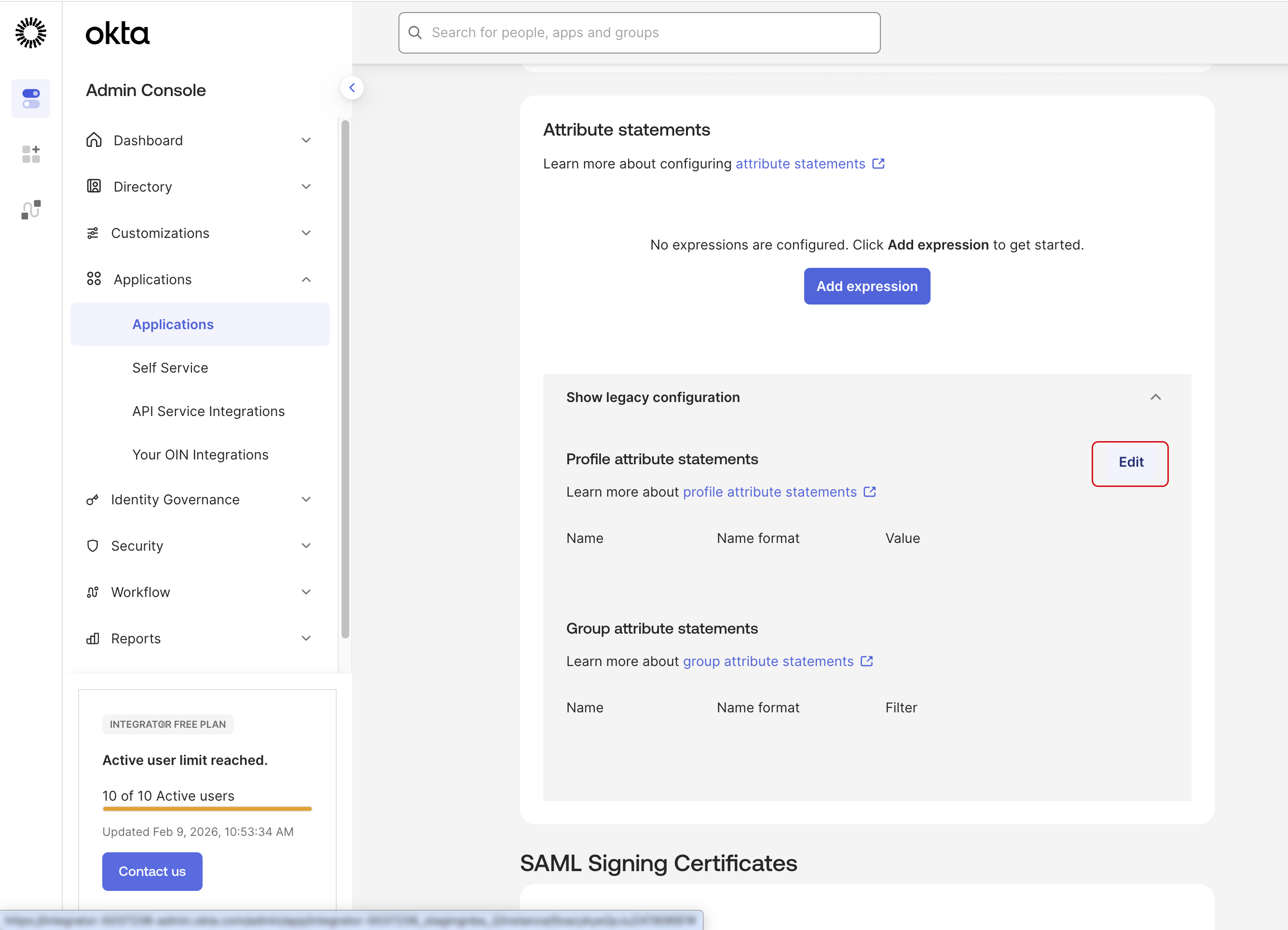 Go down to the Attributes statements section and select the link in Learn more.