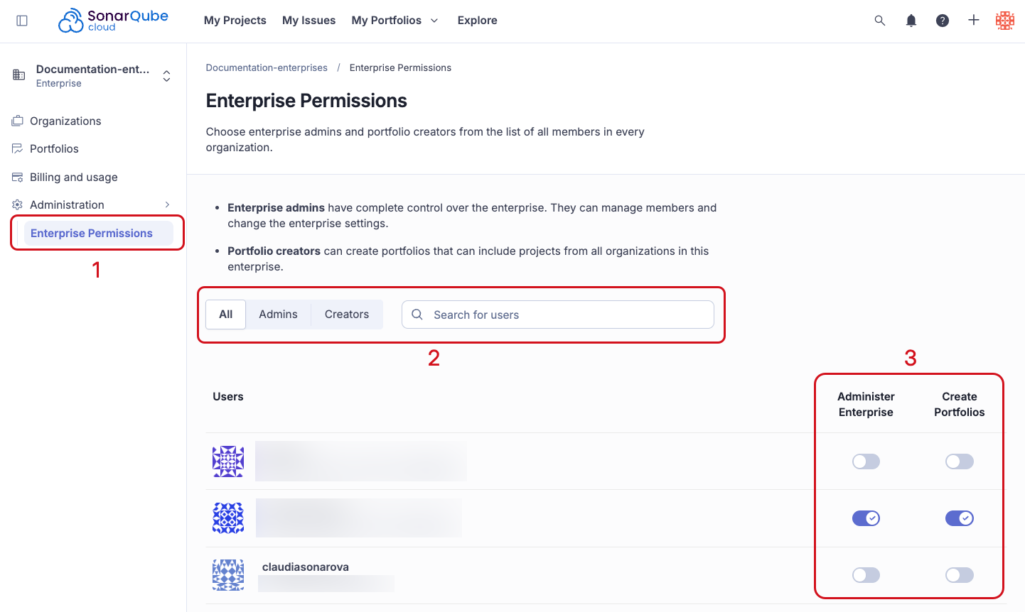 Enterprise permissions